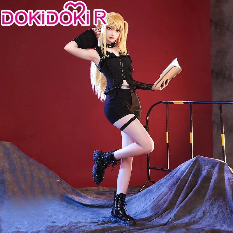 IN STOCK Misa Amanee Cosplay Costume Anime DokiDoki-R Misa Cosplay Women  Black Dress Wig - AliExpress