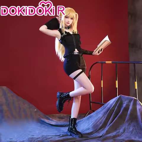 IN STOCK Misa Amanee Cosplay Costume Anime DokiDoki-R Misa Cosplay Women Black Dress Wig