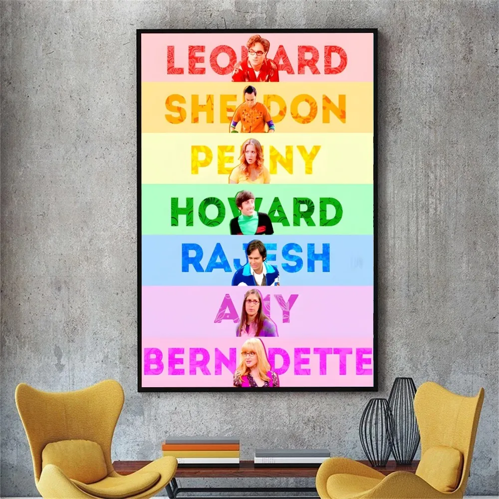 The Big Bang Theory Poster No Framed Poster Kraft Club Bar Paper Vintage Poster Wall Art Painting Bedroom Study Stickers