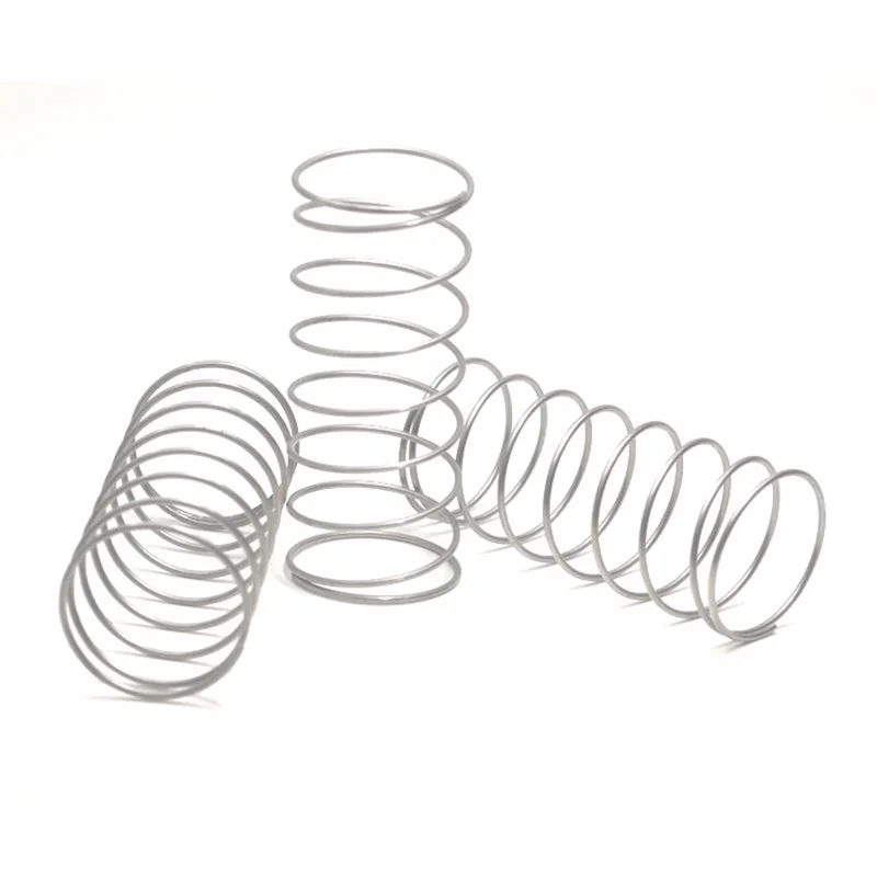 3Pcs Wire Diameter 1mm SUS304 Stainless Steel Large Diameter Compression Spring OD=25mm~40mm Free Length 30mm ~ 150mm