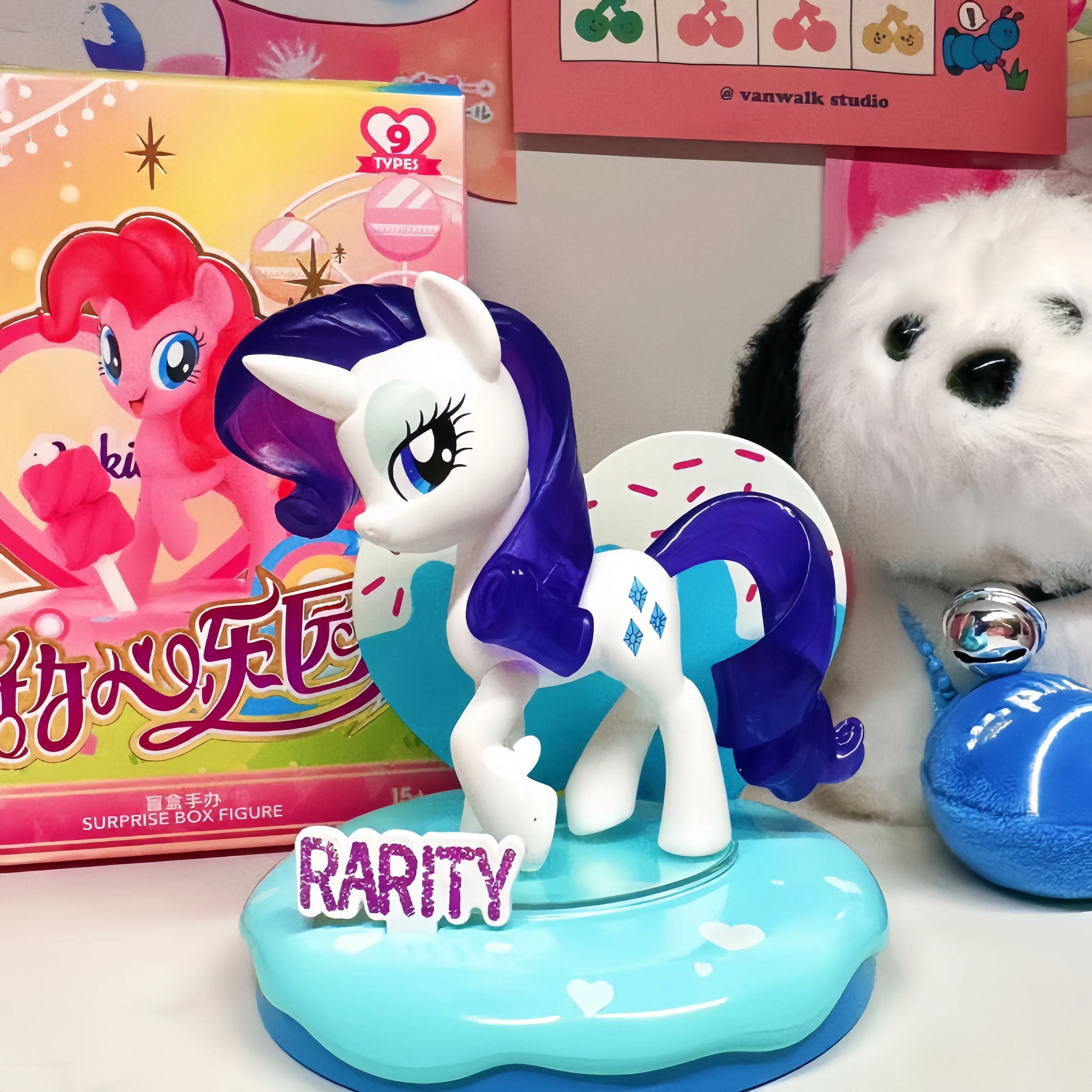 MINISO Little Pony Sweetheart Paradise Series Blind Box Toys Pink Pie Rarity Apple Jake Fluttershy Modello regalo sorpreso