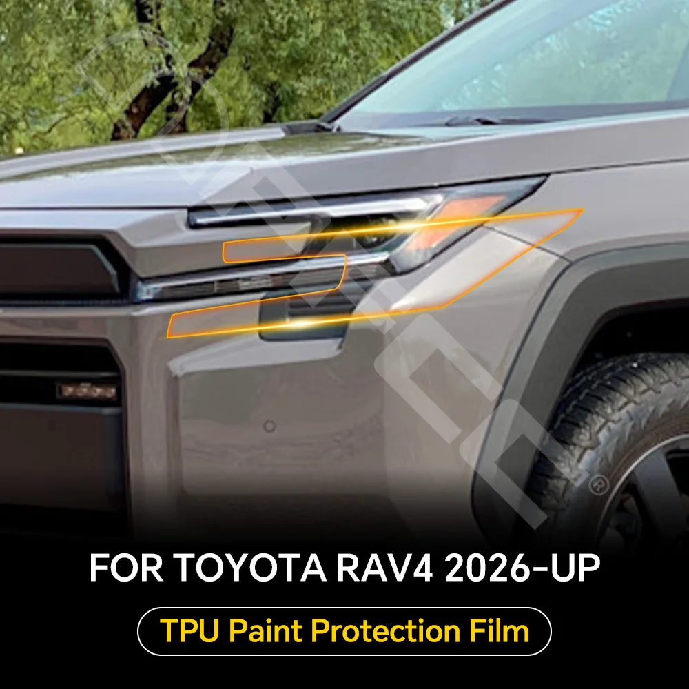 For Toyota RAV4 2026 2027 Pre-cut PPF Headlight Rearview B Pillars TPU Paint Protection Film Anti-scratch Clear Bra Resistant
