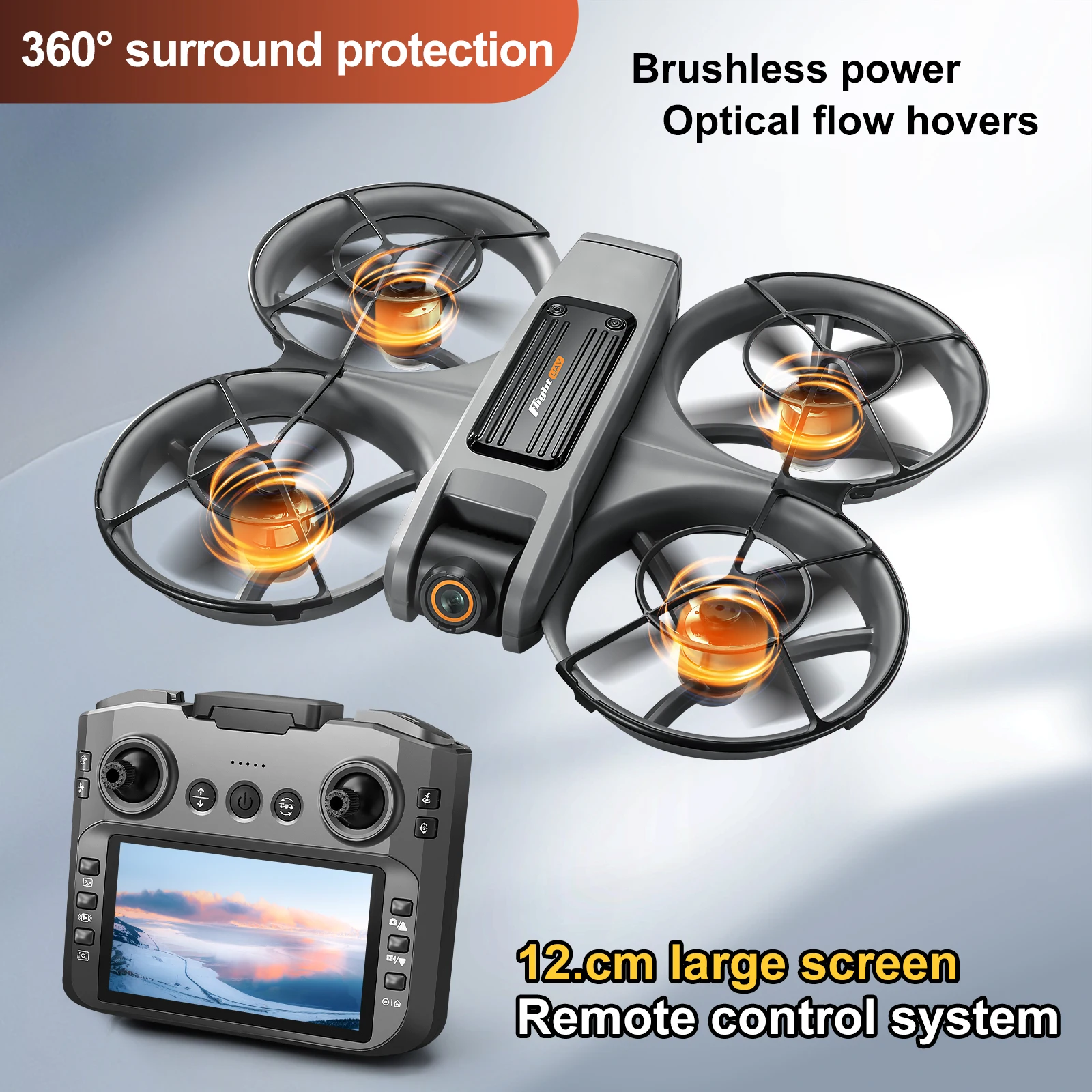 New S156 Drone 8K HD Aerial Photography Brushless Motor Dual Camera Drone With Screen All-Around Obstacle Avoidance Drone