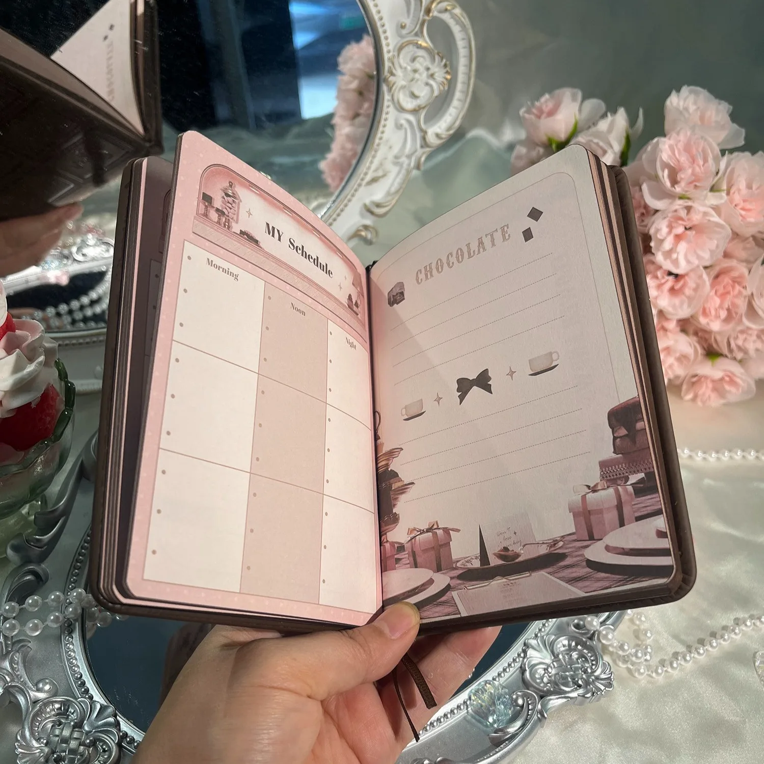 Flower Knows 2023 Chocolate Limited Edition Planner Makeup accessories