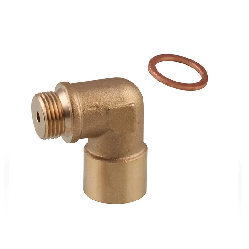 

Brass Oxygen Sensor 90-Degree Connector Automotive Extension Contraction Auto Car Accessory for Parts