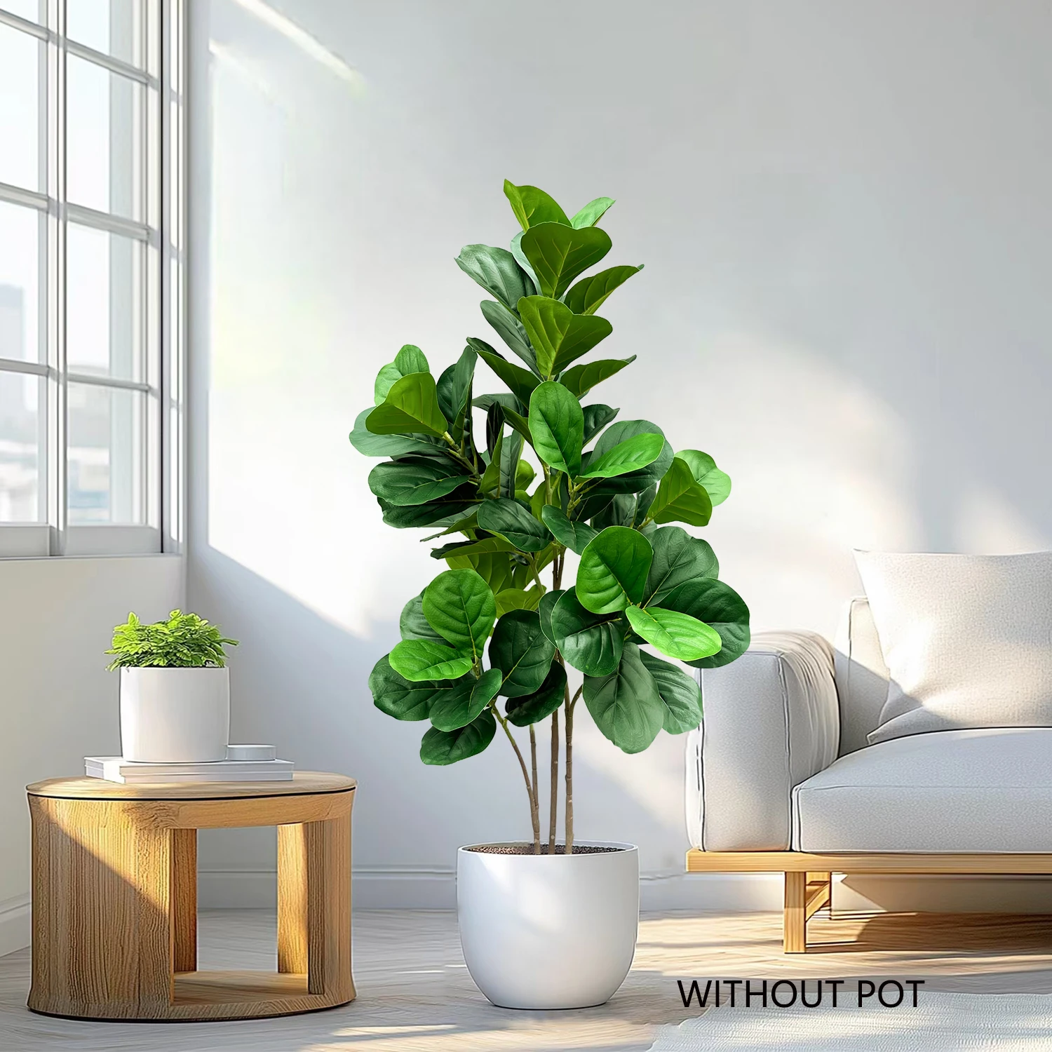 40-145cm Large artificial plant Ficus tree faux plant Green ornaments indoor fake plants for wedding home room decoration