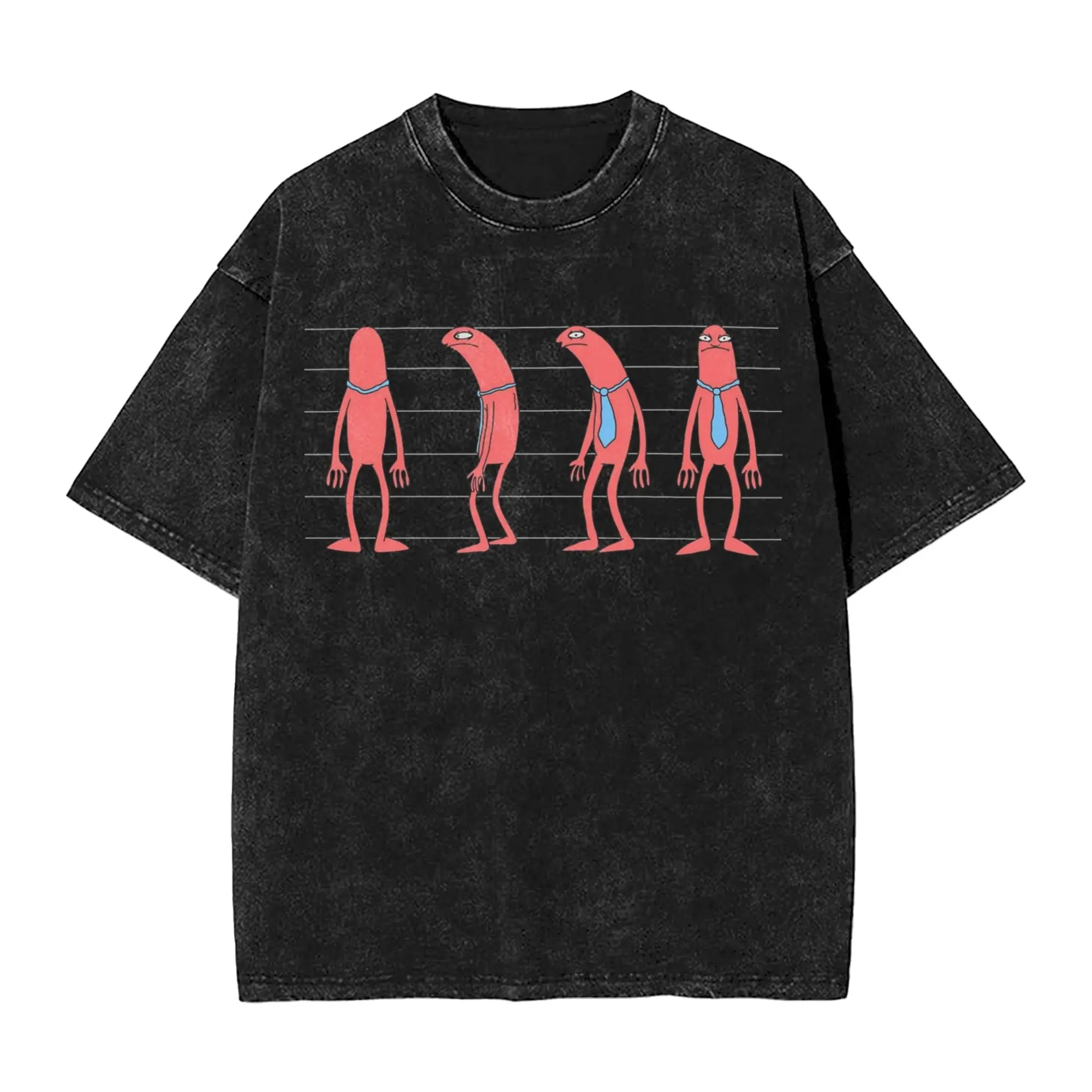 Smiling Friends Alan prison photo T-Shirt  Simple T Shirts Short Sleeve Y2K Retro Tops Summer Cotton Comfortable Oversize Tees