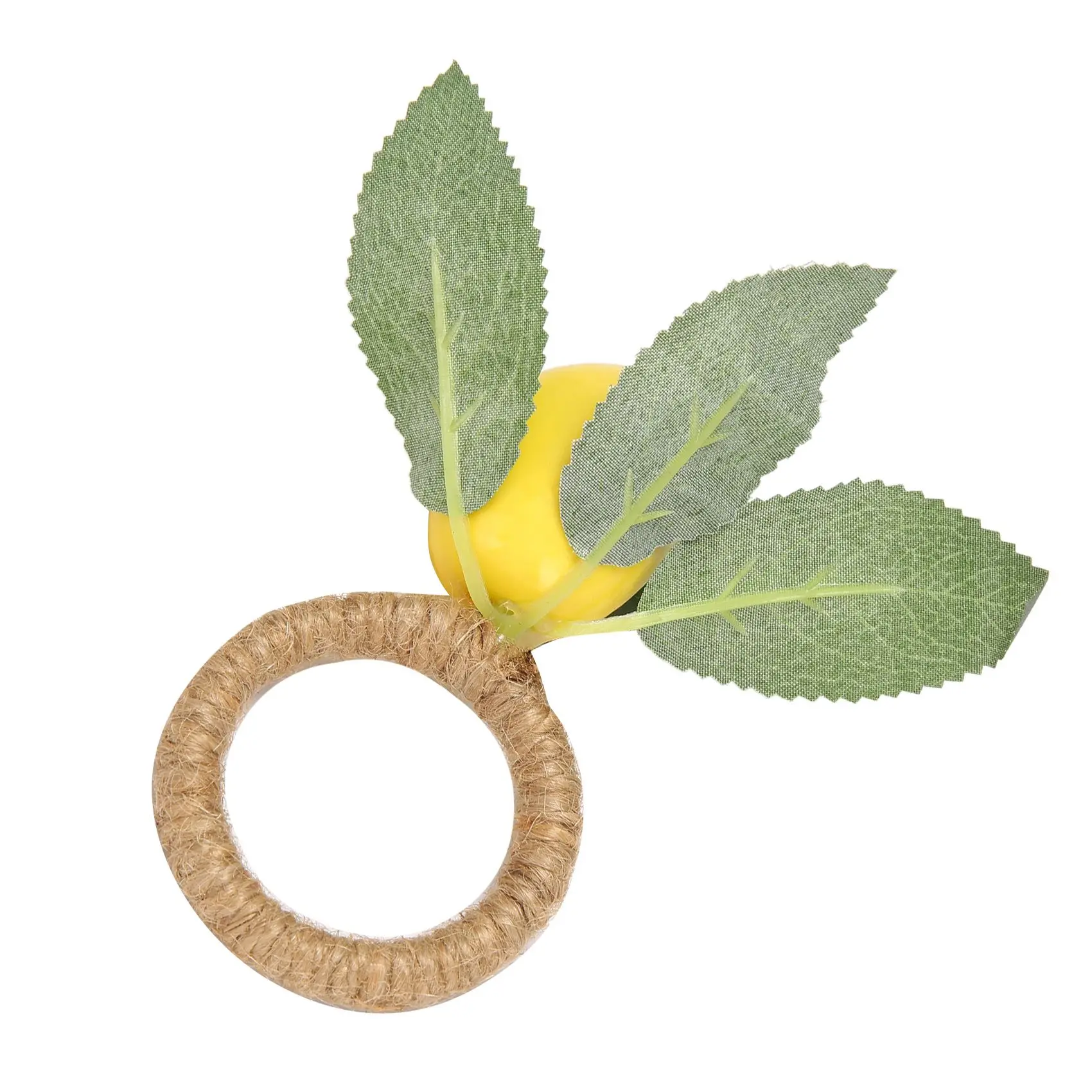 Ronds de Serviette en Forme de Plante de Citron, Fournitures de ix, 6 Pièces