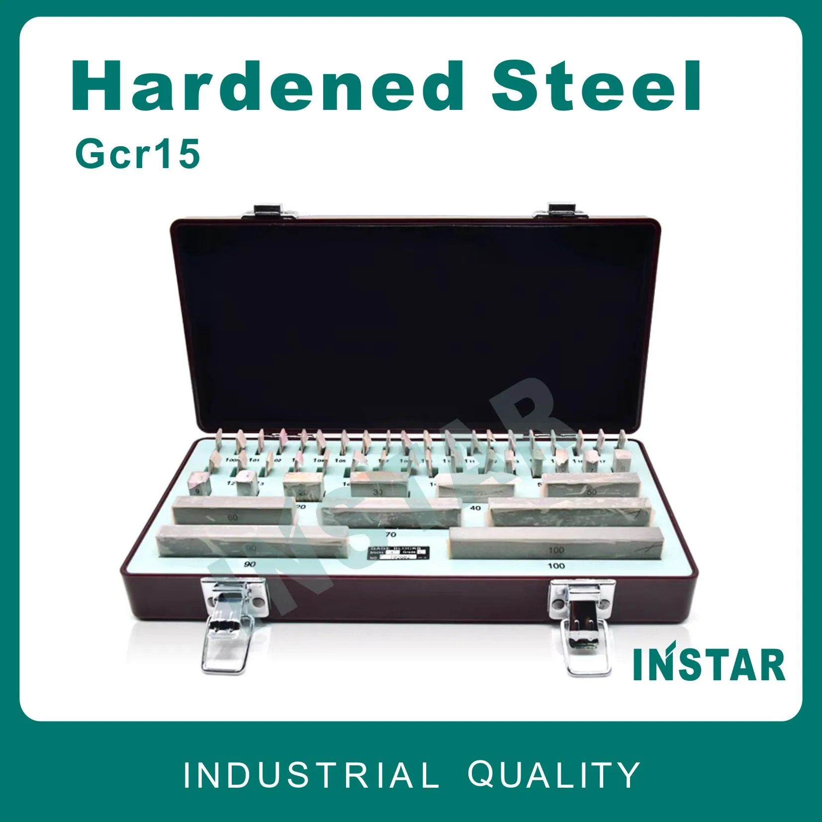 INSTAR Gage Block Set 38PC 47PC 56PC 87PC 103 High Class Accuracy 0.0002mm Hardened Steel Gcr15 Industrial Quality DIN Grade 0 1