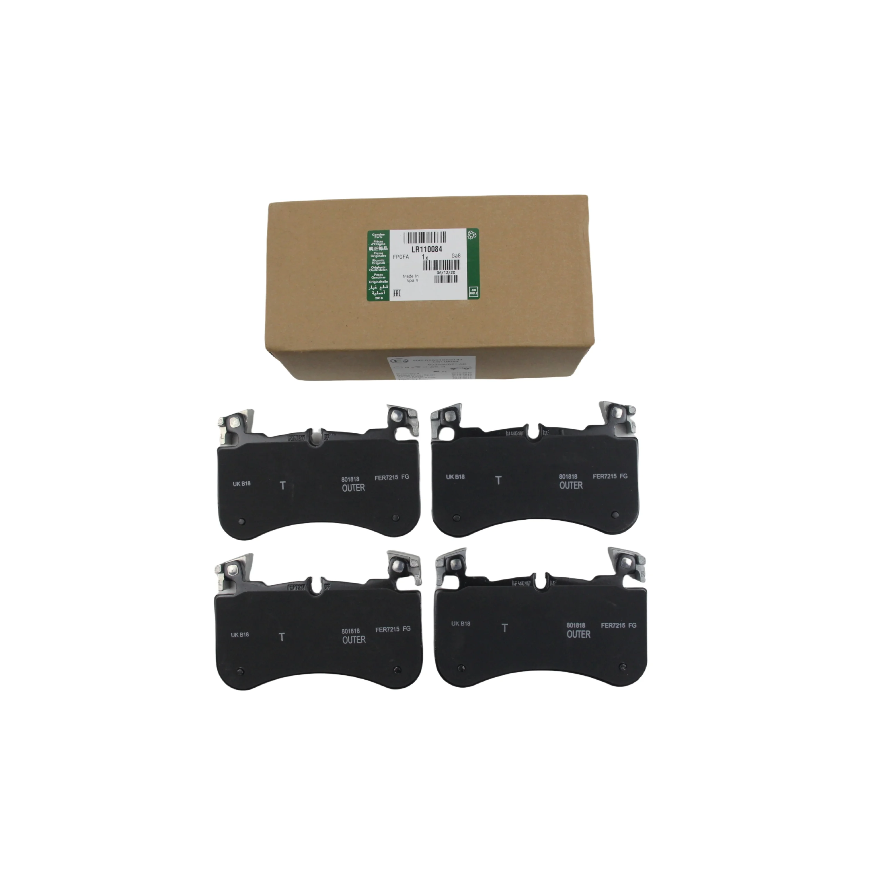 

Suitable for Land Rover front brake pad brake pad LR138646,LR110084