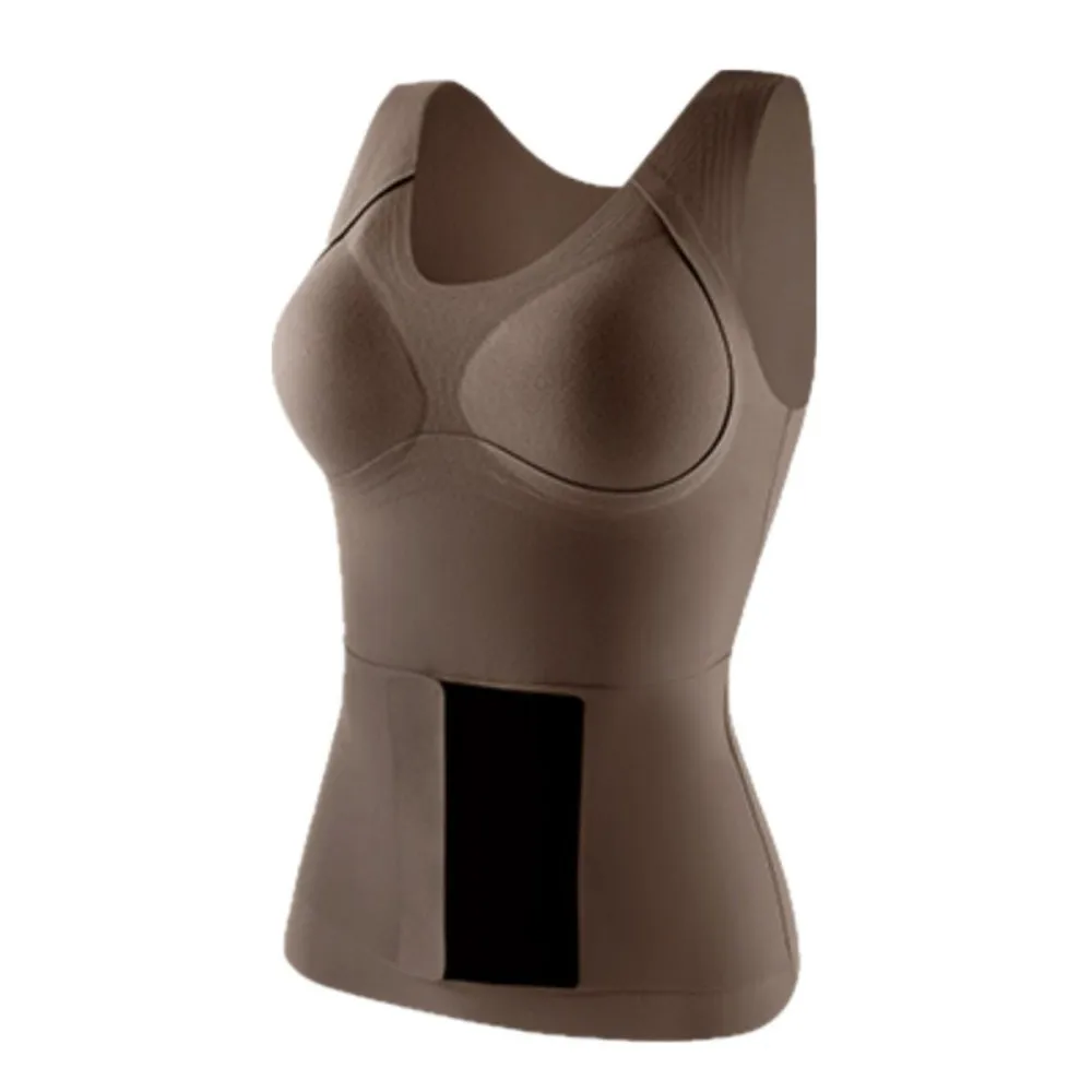 

Бесшовный послеродовой формирователь тела, контроль живота, самоклеящийся стильный тренажер для талии, бархатный флис для похудения, корректирующее белье