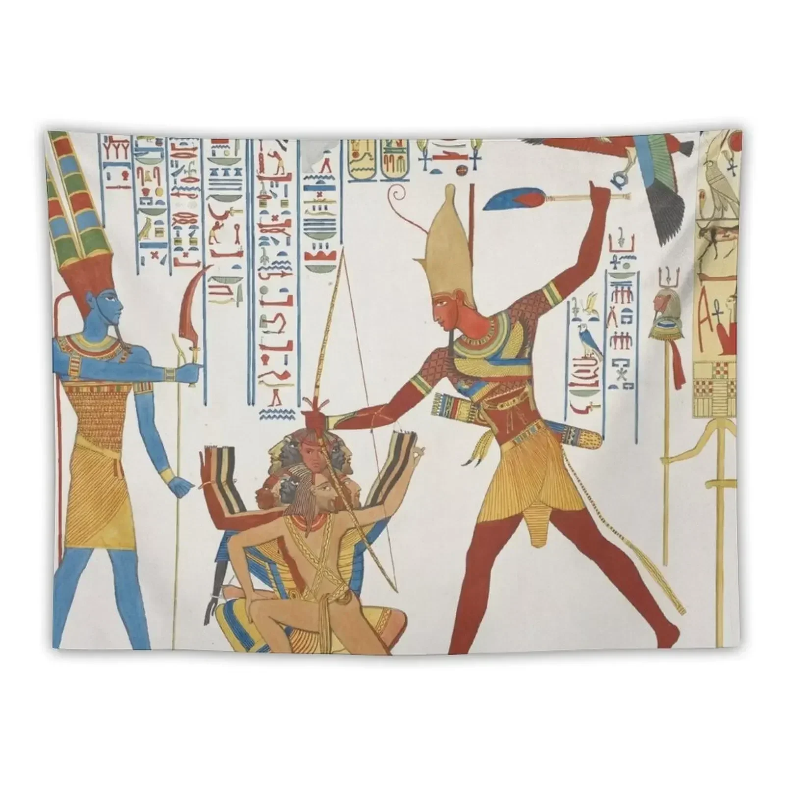 Egyptian Pharaoh with bow and arrow artwork Tapestry Wall Hangings Decoration Bedrooms Decorations Wall Deco Tapestry