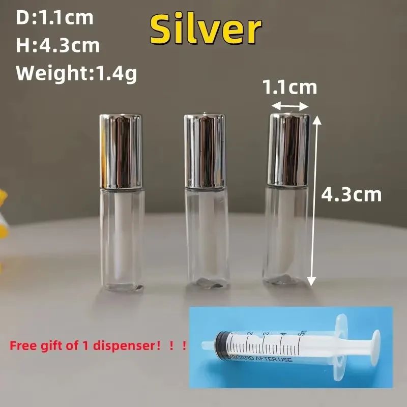 

450pcs 1.2ml Lipgloss Empty Tubes Luxury Wholesale Bulk Cute Designs Lip Oil Gloss Labial Mini Lipstick Bottles Balm Containers