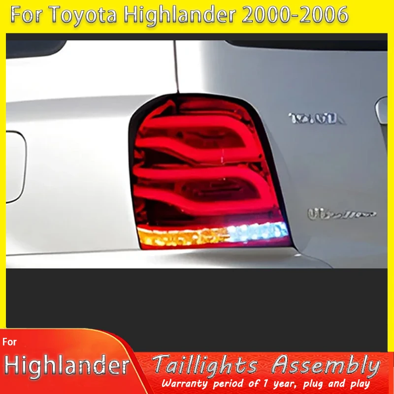 

Автомобильный задний фонарь для Toyota 2000, 2001, 2002-2006, задний фонарь Highlander в сборе, модифицированный светодиодный ходовой фонарь Highlander, стоп-сигнал