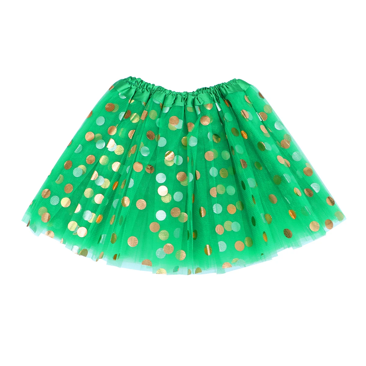 

Tulle Tutu Skirt for Girls Sequin Layered Design Elastic Waistband Birthday Party Performance Dresses Kids Clothing