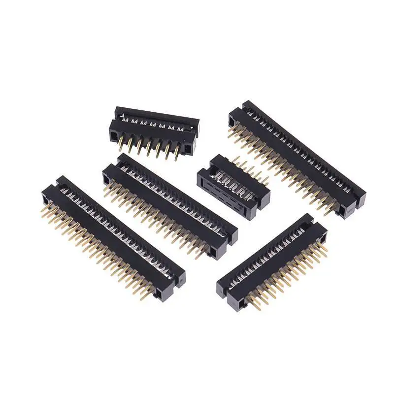 5 Stück FD Crimpkopf Lötplatten-Typ 2,0 mm Rastermaß Grauer Flachbandkabel-Stecker 10 14 20 26 30 34 40P – Detail 4