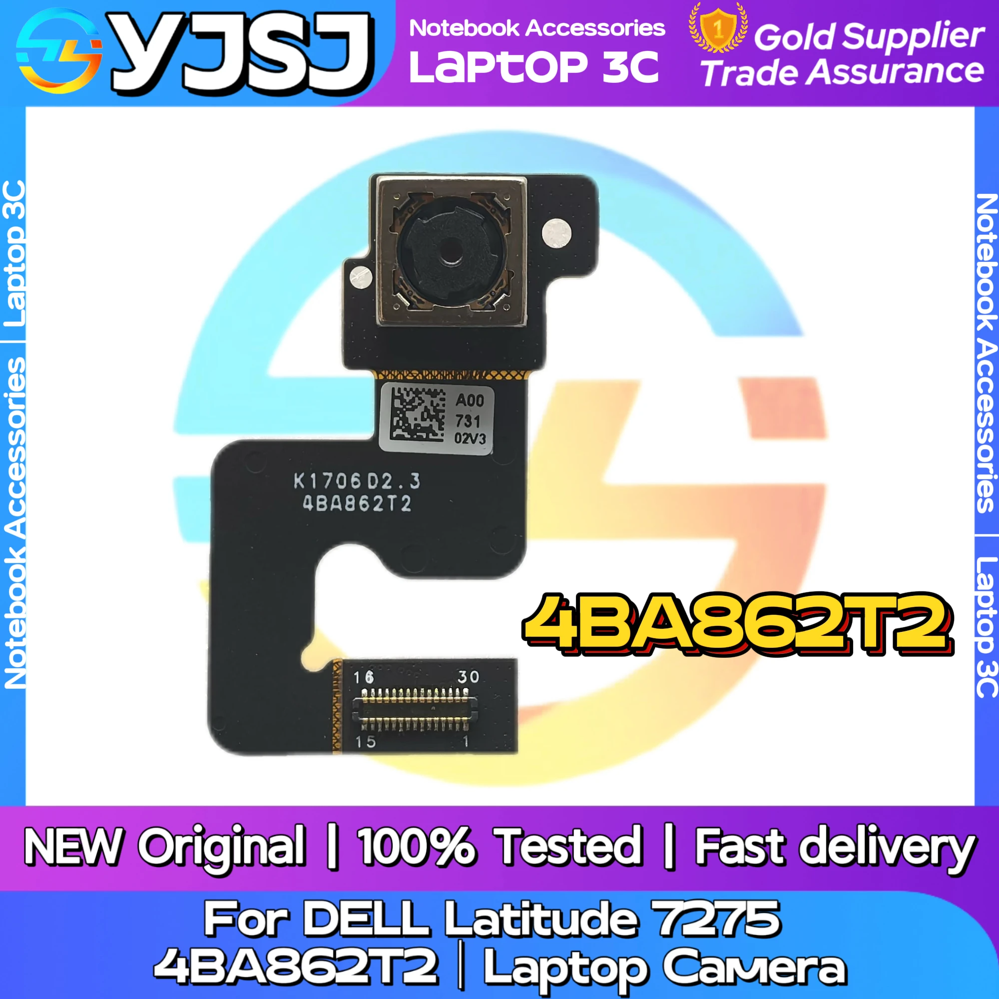 New Original Laptop Notebook Camera For DELL Latitude 7275 Front Camera 4BA862T2 Video Head Module