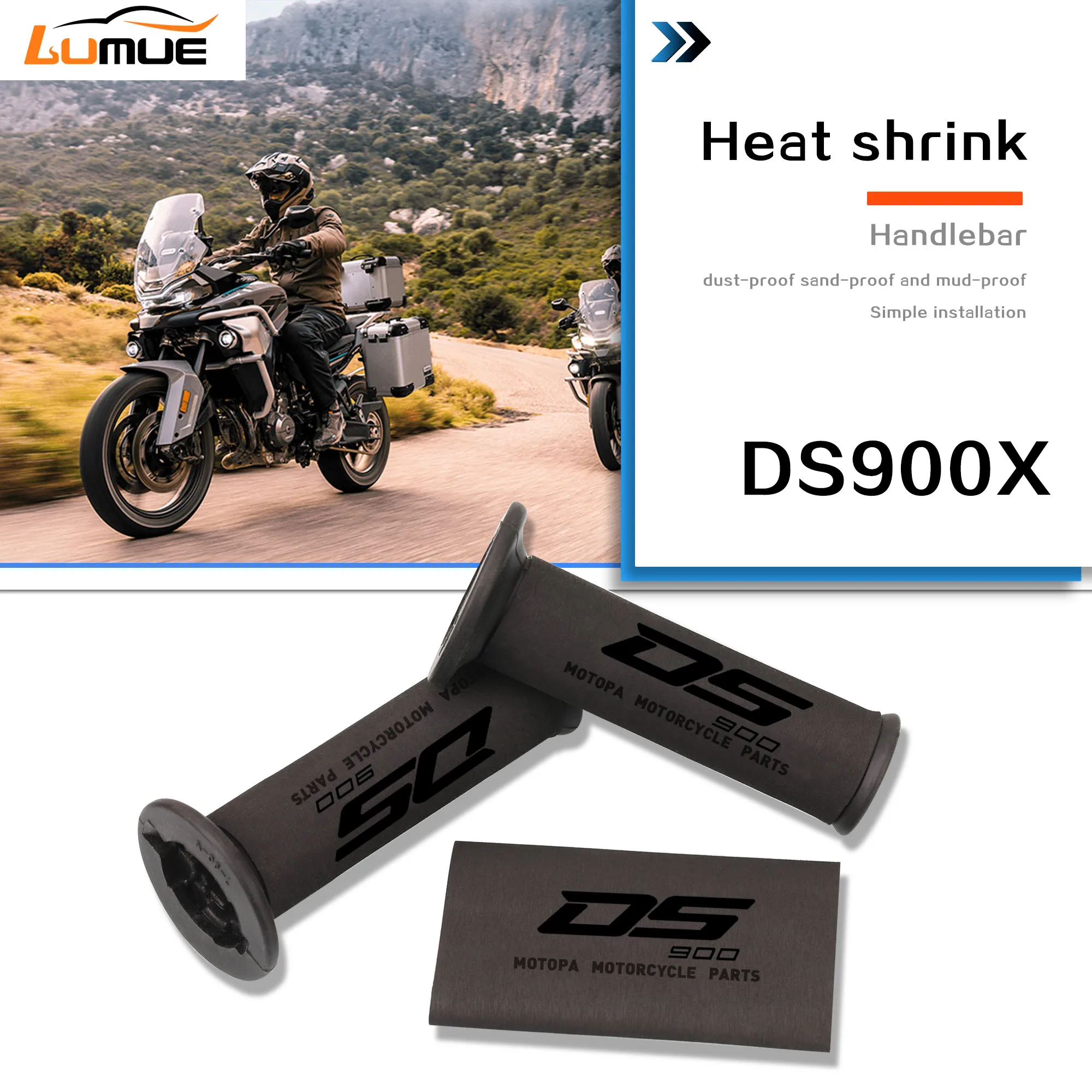 Motorcycle DS 900X No-slip Heat Shrink Handlebar Grips Handlegrip Handlebar Heat shrinkable Grip For Voge DSX 900 DS900X