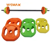 WEMAX LAImei barbell high quality Bodybuilding weightlifting rubber bumper dumbbell board weight plates laimei barbell