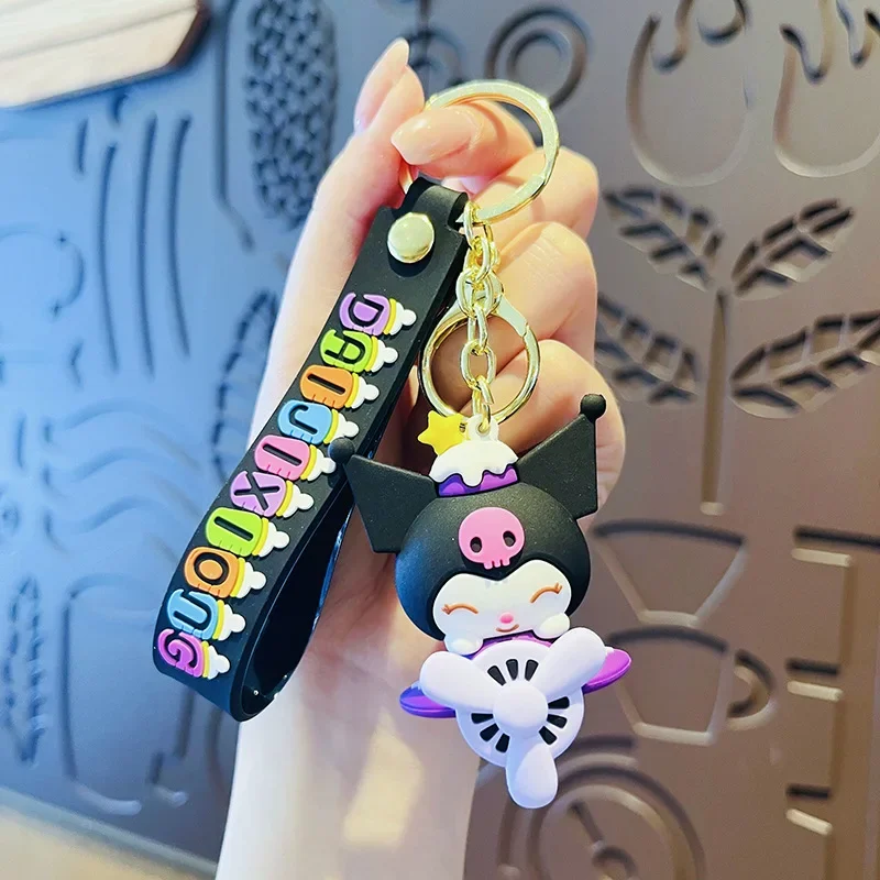 Sanrio Hello Kitty Cartoon Auto Sleutelhanger Speelgoed Anime Kuromi Mijn Melodie Cinnamoroll Rugzak Hanger Ornamenten Anime Figuur Kid Cadeaus