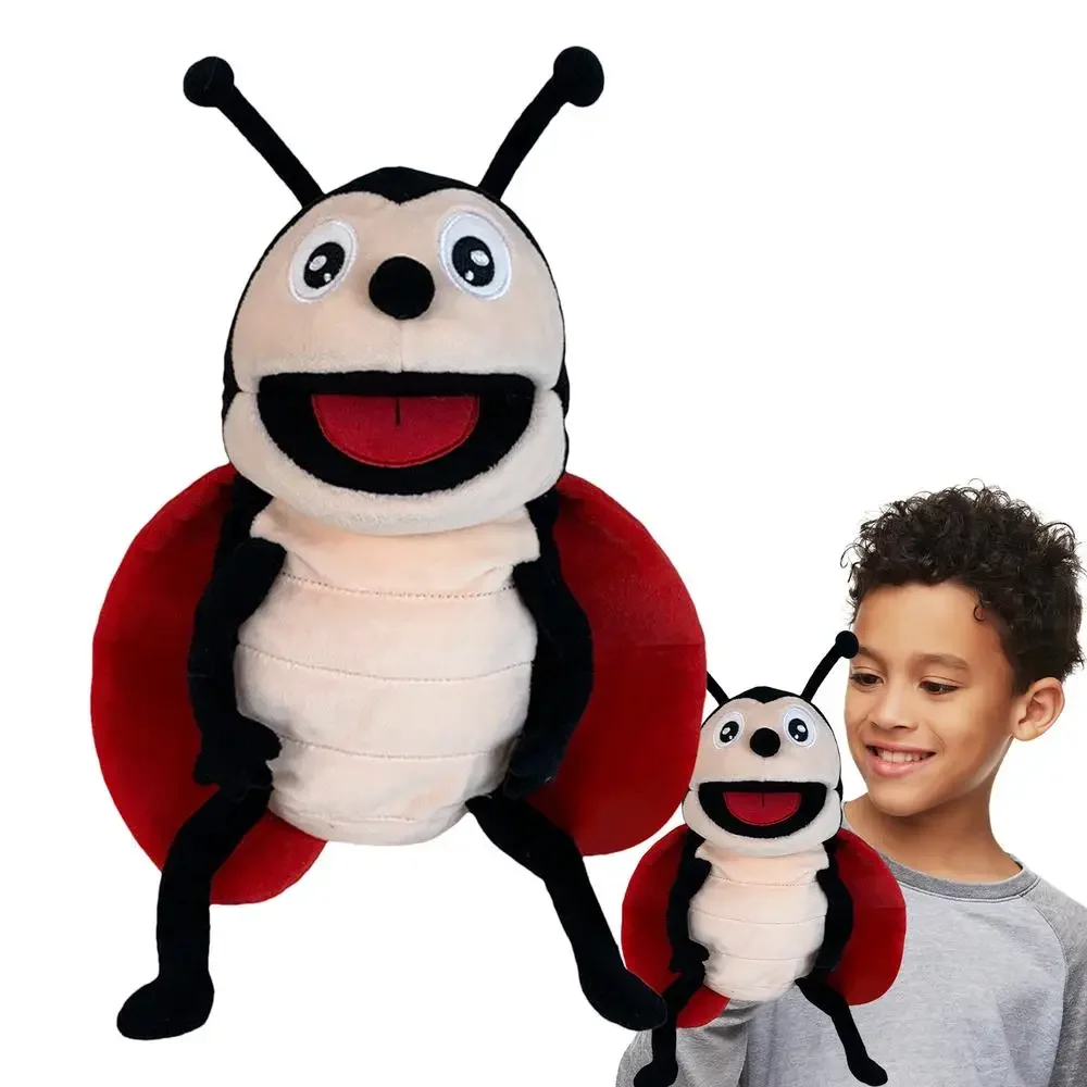 Handpuppen Kinderspielzeug Plüsch Insekten Tier Raupe Marienkäfer Handpuppen Puppe Familie Geschichtenerzählen Rollenspiel Fingerspielzeug – Detail 8
