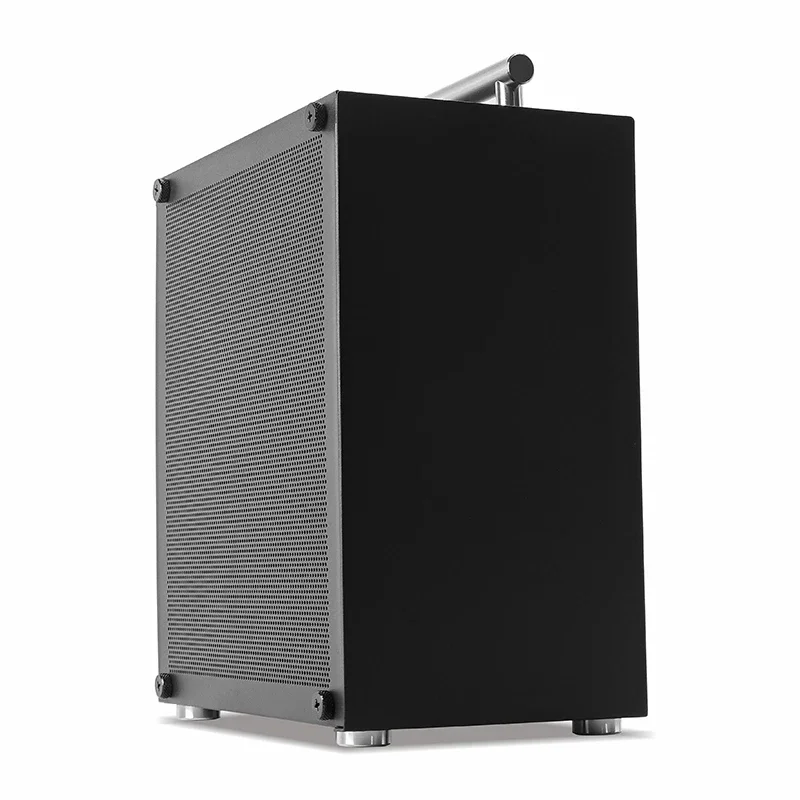 Mini ITX Black Case 7L Gaming Computer Chassis Compact transparent PC Support