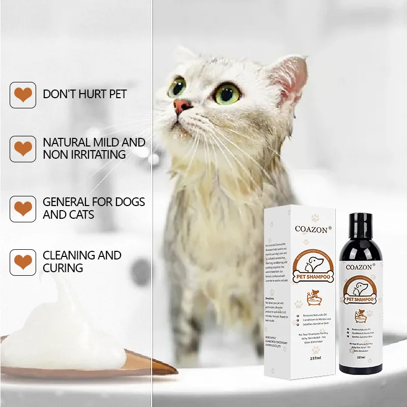 237ml Shampoo Bath for Cats and Dogs, Pet Shampoo, Cleansing and Beauty, Hair Care, Soft and Fluffy Lotion