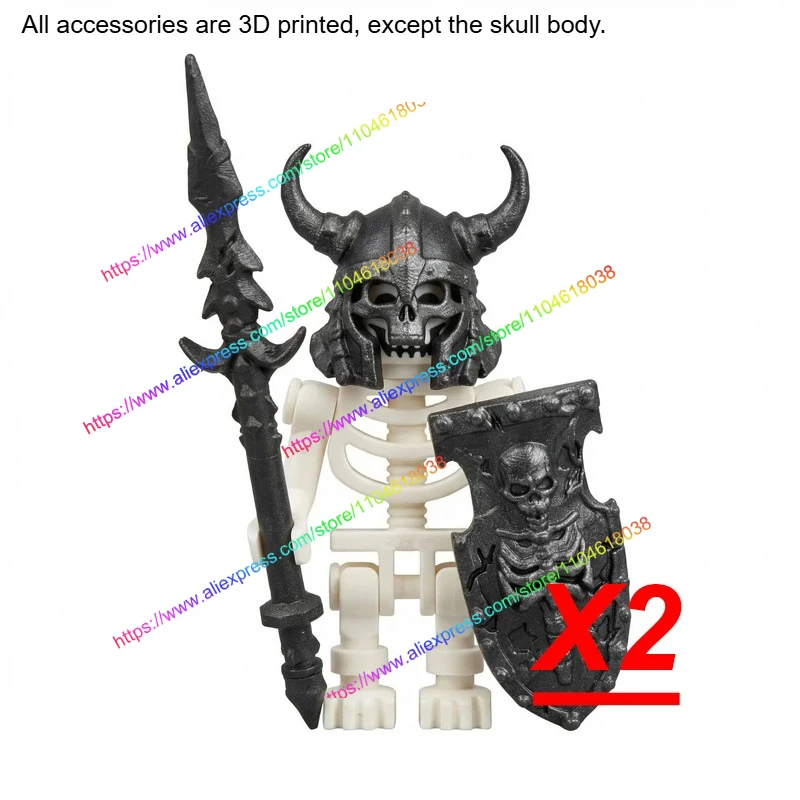 MOC Figuren Körperteile Bausteine Mittelalterliche Ritter Helm Bart Empire Hut Umhang Axt Hammer Sichel Mini-Bausteine Spielzeug Geschenke