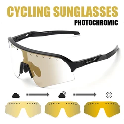 Photochromic Cycling Sunglasses 2024 Bicycle Eyewear Men Women Sports Glasses Road Mountain Bike Fashion Outdoor Running Goggles