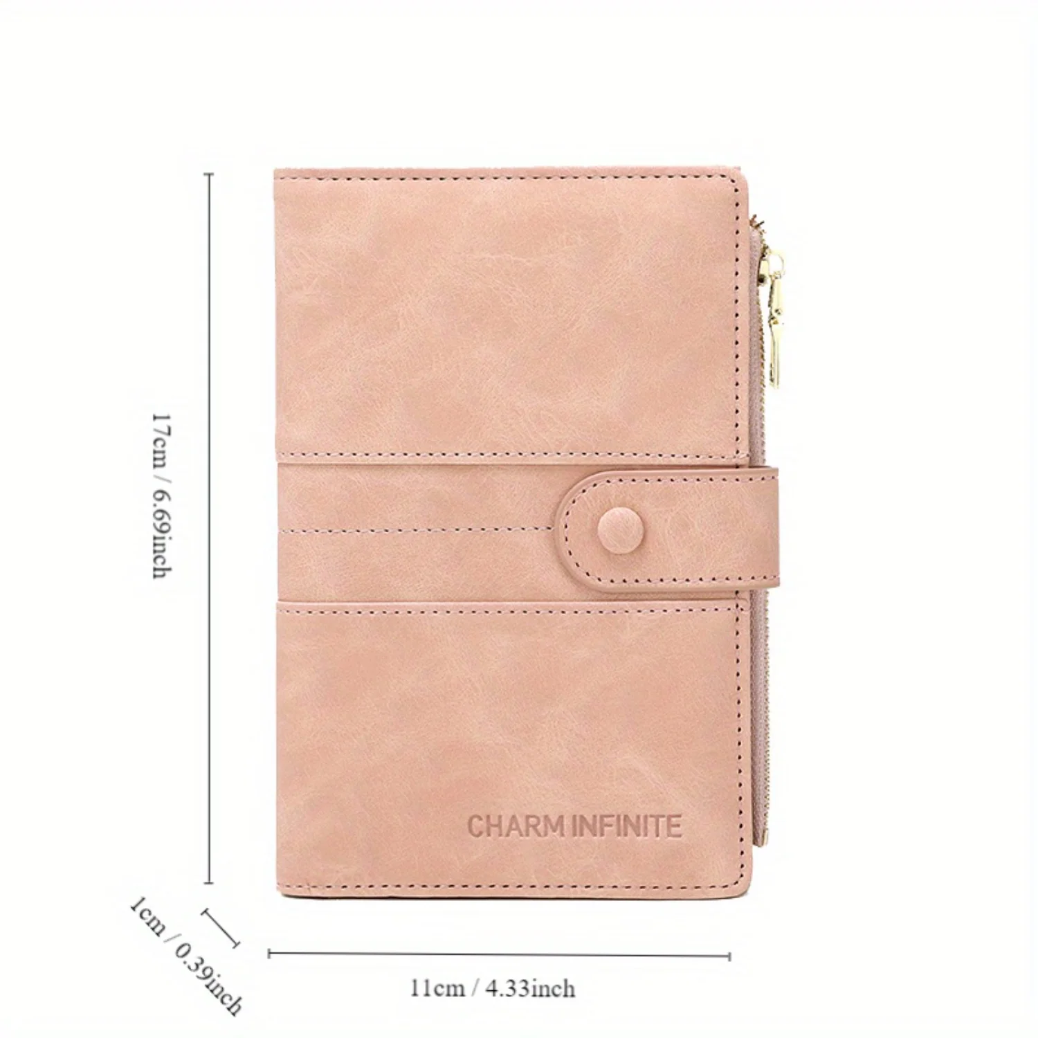 Travel Document Bag Passport Clip Zipper Buckle Multi-functional Organized Holder