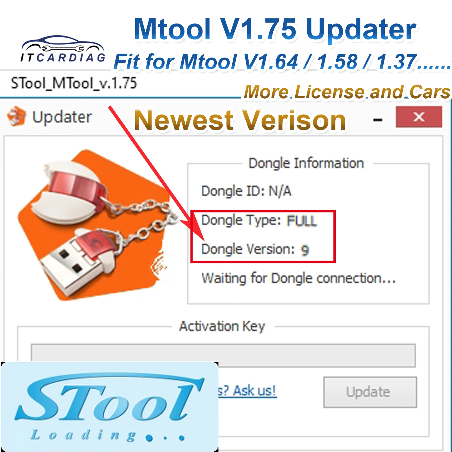 V1.75 Updater Mtool Update to 1.75 Mtool Mileage Adjustment Programmer Tool update for Versions above V1.34 Mtool