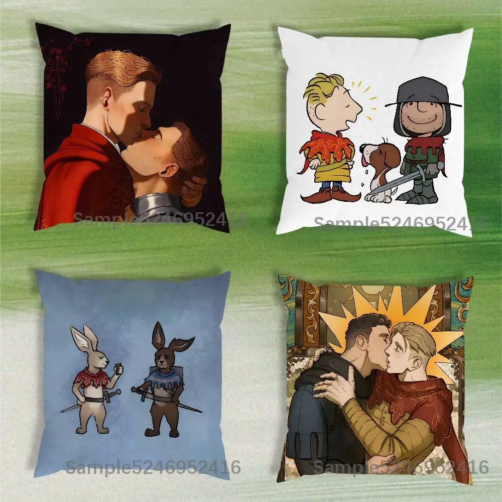 K-Kingdom Come Deliverance 2 Hans Henry KCD2 Pillow Case Short Plush Sofa Decorative Gift Home Double-sided Printing Cushio
