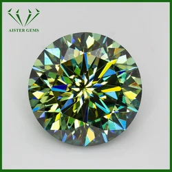 Nooit vervagen groene pruimenbloesem geslepen Moissanite steen met certificaat Moissanita diamanten met GRA rapport goed getest