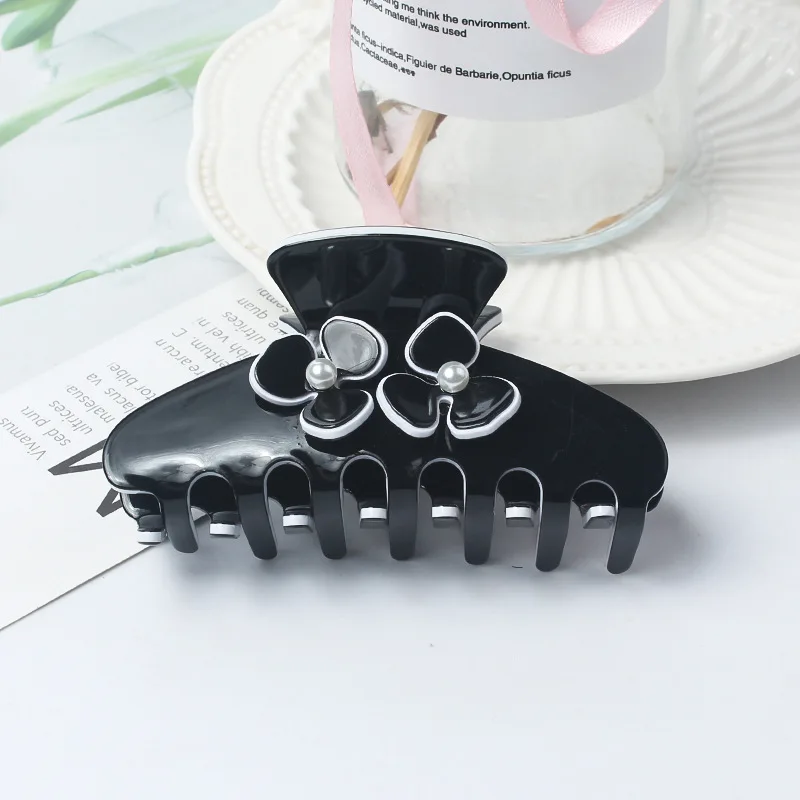 1pc simple small fragrant style letters lazy elegant temperament grip fashionable retro vinegar board hair grip