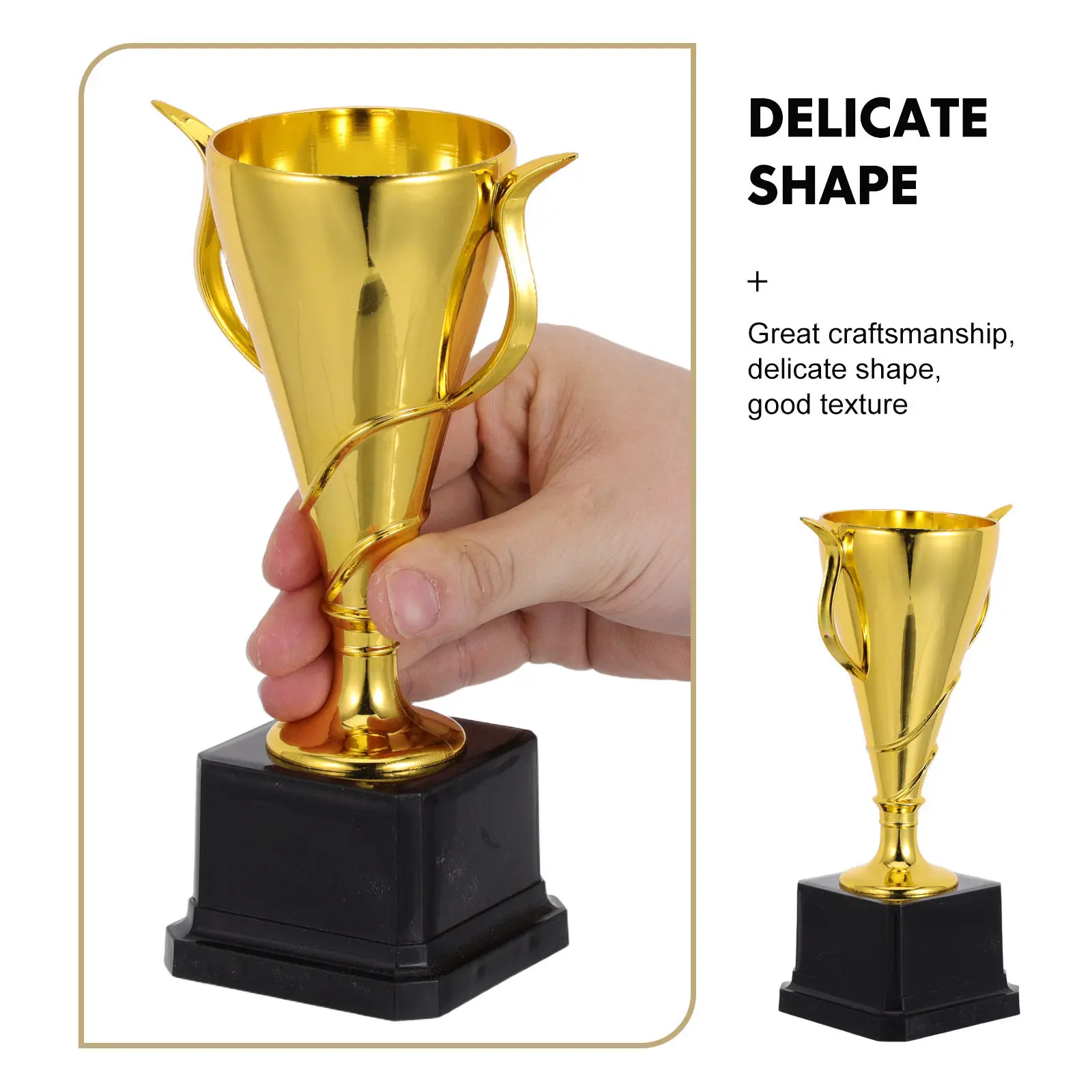 Gold Award Trophy Student Sports Competition Lightweight Plastic Cup Football Basketball First Place School Reward Party Favor view 6