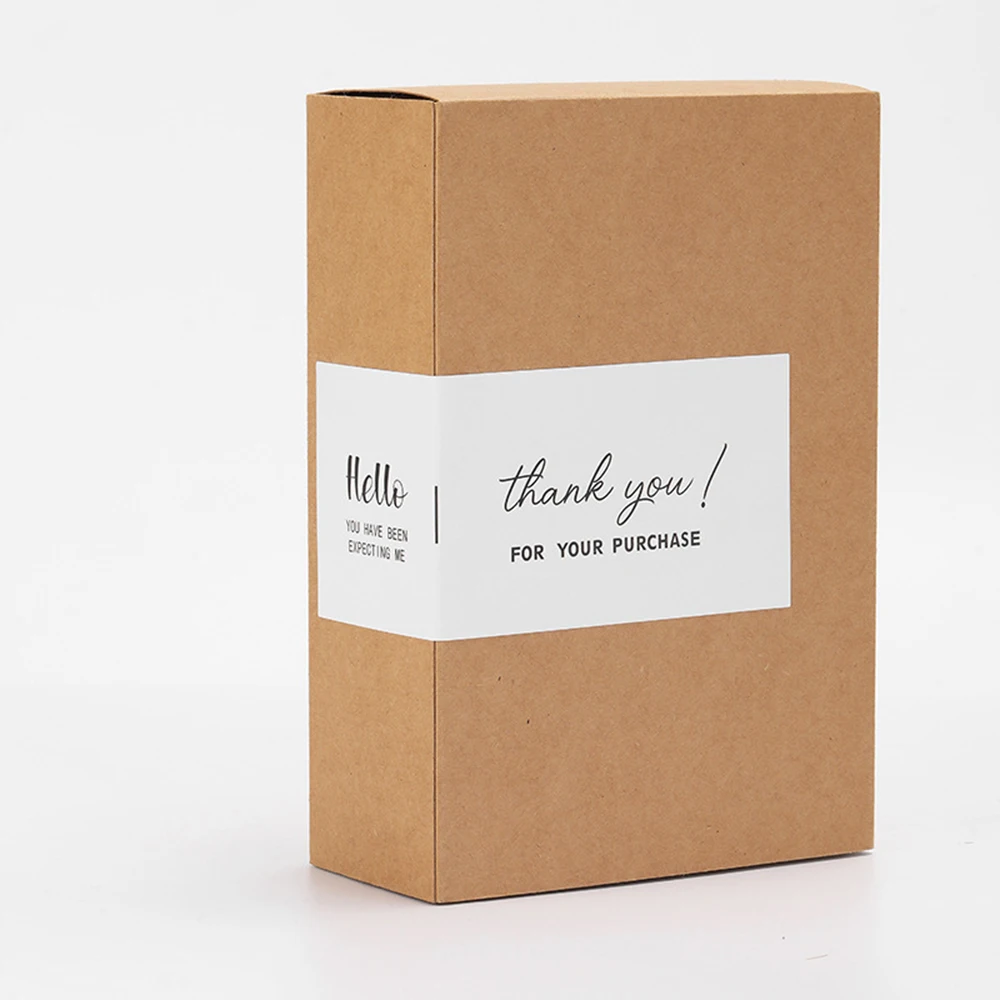 50pcs/roll Thank You Stickers For Envelope Sealing Labels Stationery Supplies Handmade Wedding Gift Decoration Sticker 6x15cm image 3