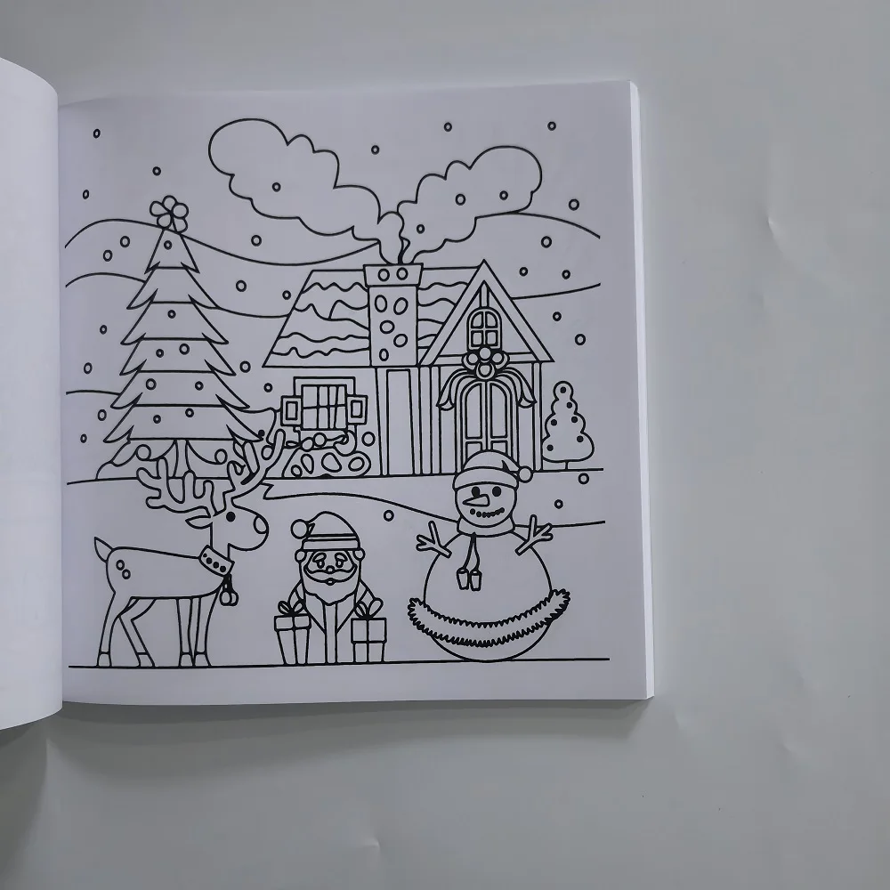 Cozy Christmas Coloring Book Bold and Easy Coloring For Adults And Teens Christmas Gift English Version