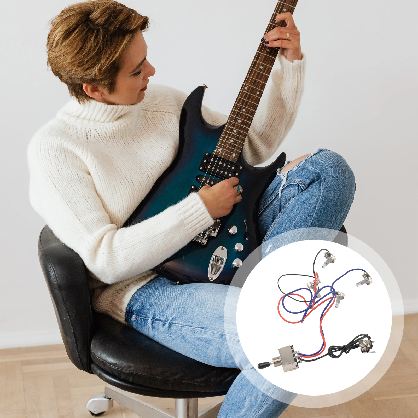 

guitar wiring harness guitar toggle guitar volume guitar tone jack guitar parts