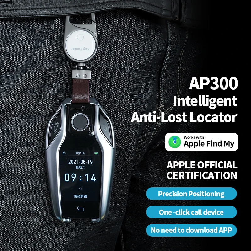 Portachiavi Anti Lose Tracker funziona con trova il mio promemoria APP per dispositivo iPhone localizzatore Bluetooth GPS intelligente per Apple MFI