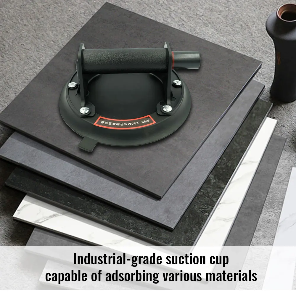 كوب شفاط المكنسة الكهربائية 200 كجم قدرة تحميل مفرشة فراغ الثقيلة لامتصاص البلاط الجرانيت الزجاج رفع كوب 8 بوصة