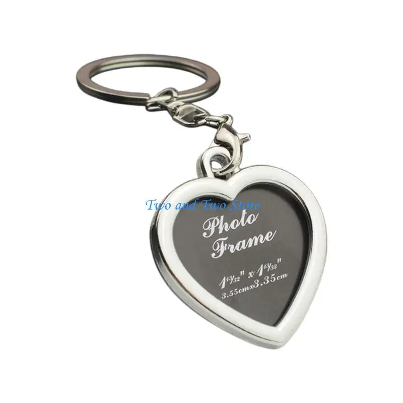 HX6F Decorative Zinc Alloy Photo Keychain Unique Theme Photo Gallery Commemorative Pendant For Daily Use And Gift