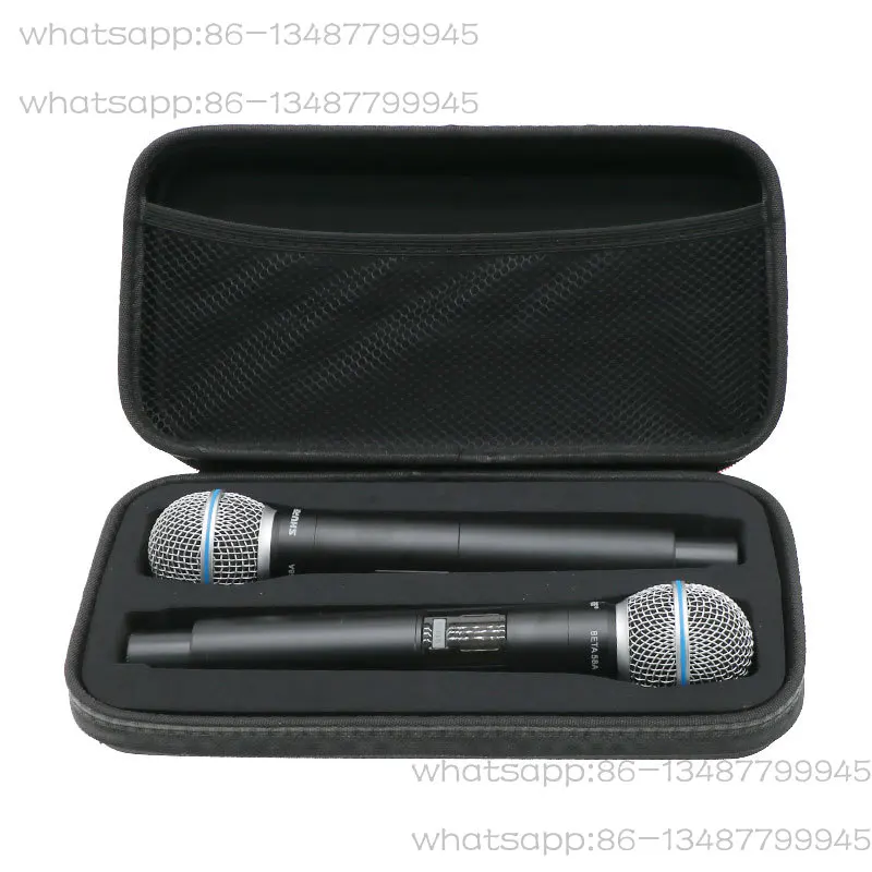 BETA58A Handheld two wireless microphones Storage bag Portable portable protective case Hard case bag