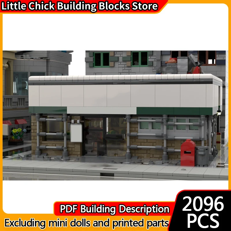 

City Street View Model MOC Building Bricks Community Palace Modular Technology Children Holiday Gifts Assemble Toys Suit