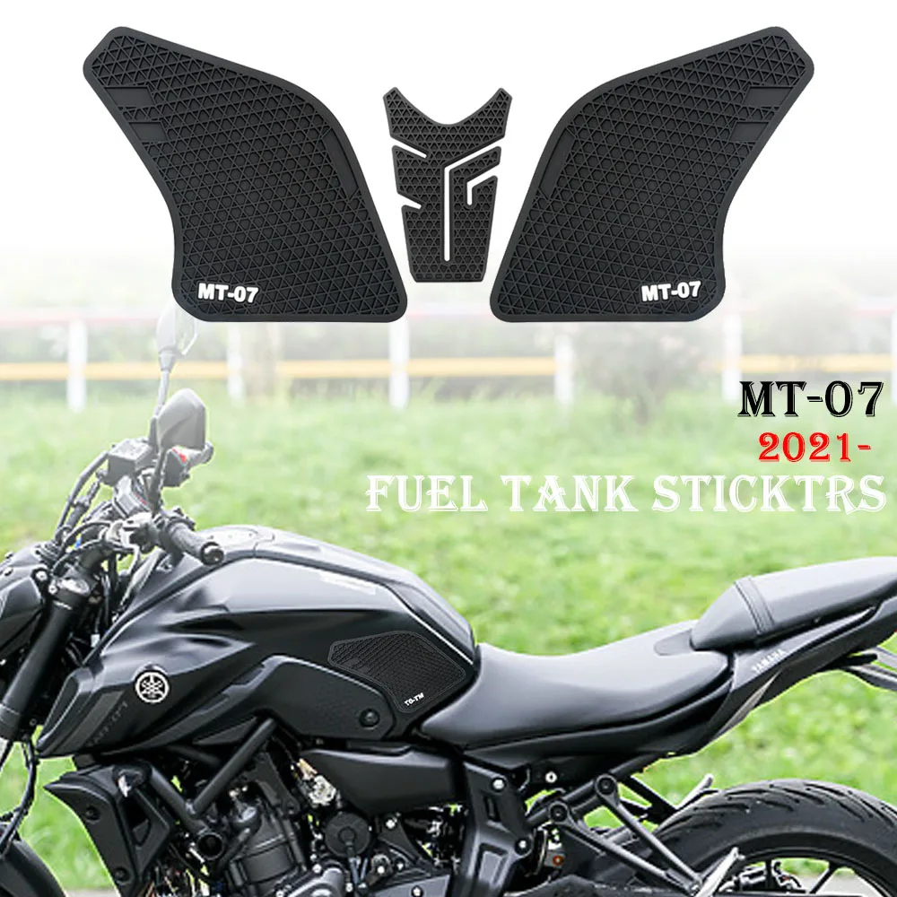 

Fuel Tank Pad Protector For Yamaha MT 07 mt07 MT-07 2021 - Motorcycle Fuel Tank Protector Sticker Pad Knee Pad Traction Pad