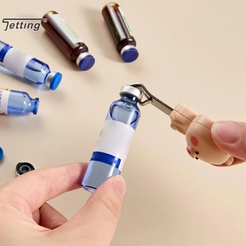 Magnetic Oral Liquid Bottle Opener Multifunctional Freeze-dried Powder Beer Beverage Bottle Opener Fridge Magnet Portable