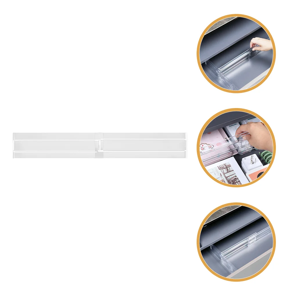

Adjustable Clear Drawer Dividers Storage Separator Boards Retractable Reusable ganization Tool 90cm Space Saving for Home