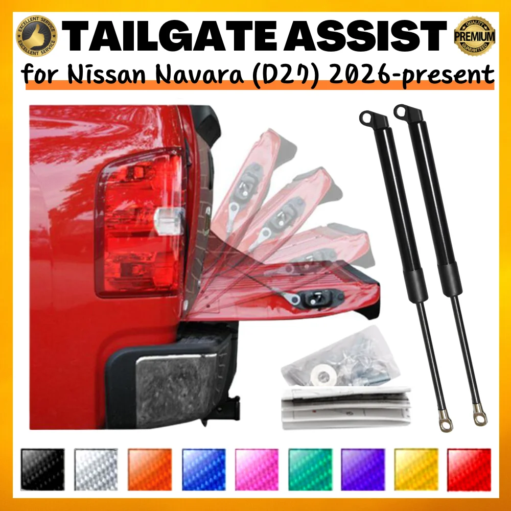 

Qty(2) Tailgate Assists for Nissan Navara (D27) 2026-present Pickup Lift Supports Gas Springs Dampers Shock Absorbers