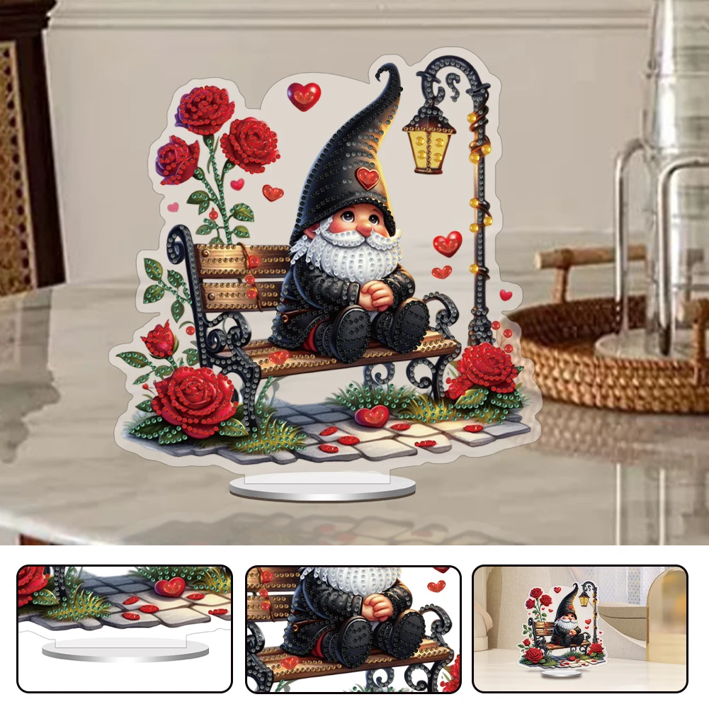 

2D Flat DIY Acrylic 5D Diamond Art Tabletop Decorations Special Shaped for Adult Beginner Home Decor DIY Crafts Gift