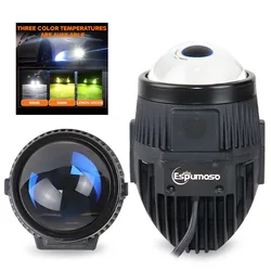 100W 20000LM 2 inch Bi-led Lens High Low Beam LED Projector Lenes For Headlight H4 H7 9005 9006 LED Car Motorcycle Replacement