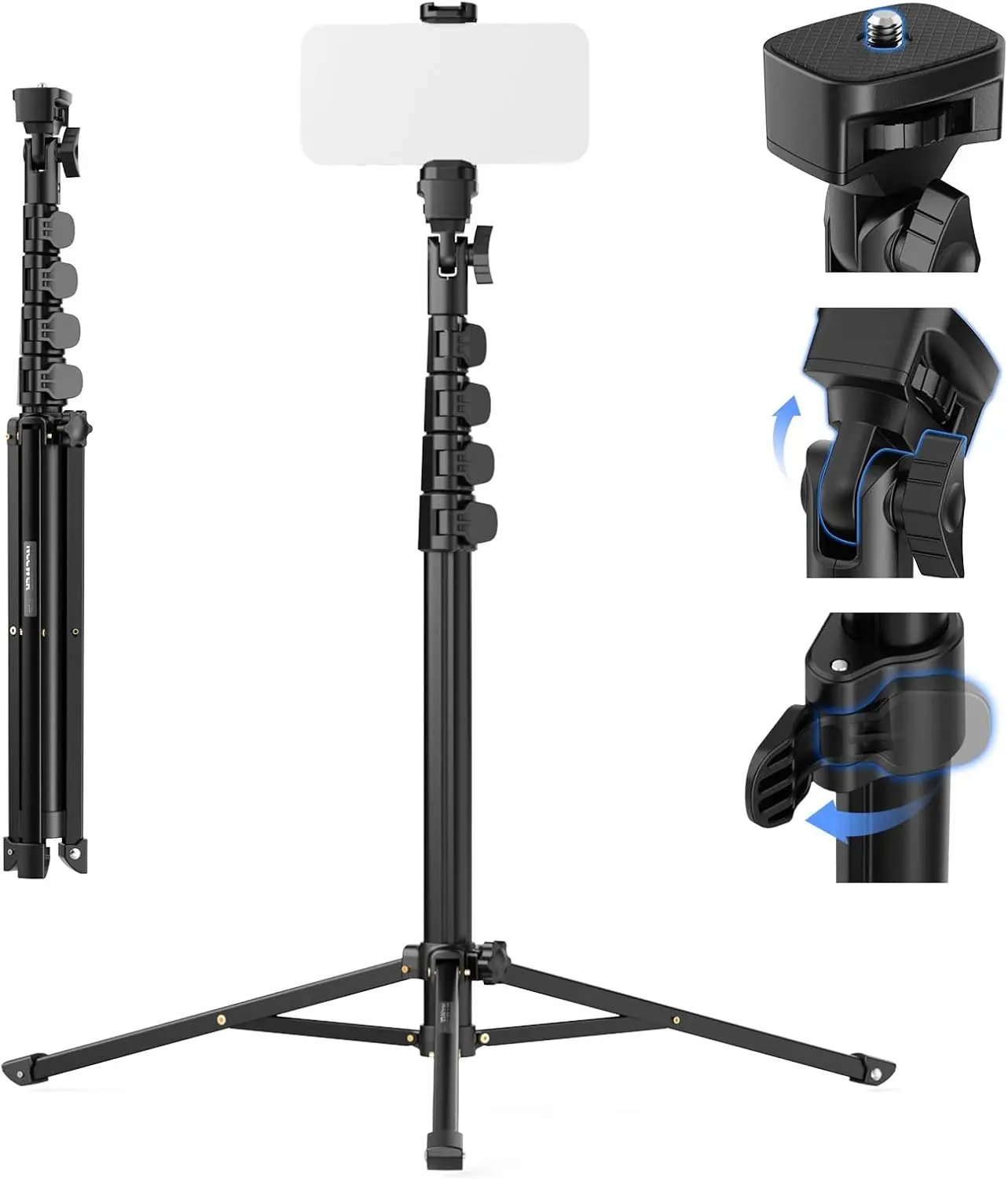 NEEWER Phone Tripod & Selfie Stick,18.3